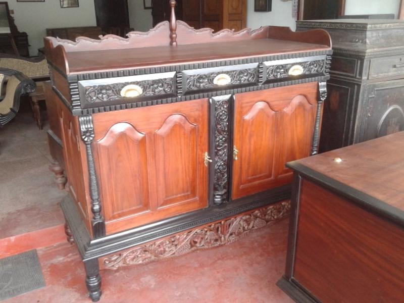 Jackwood and Ebony Sideboard Antique