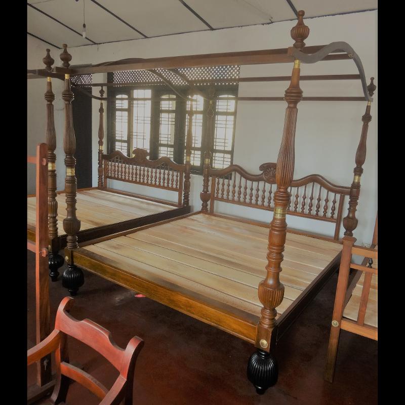 Teak Canopy Bed